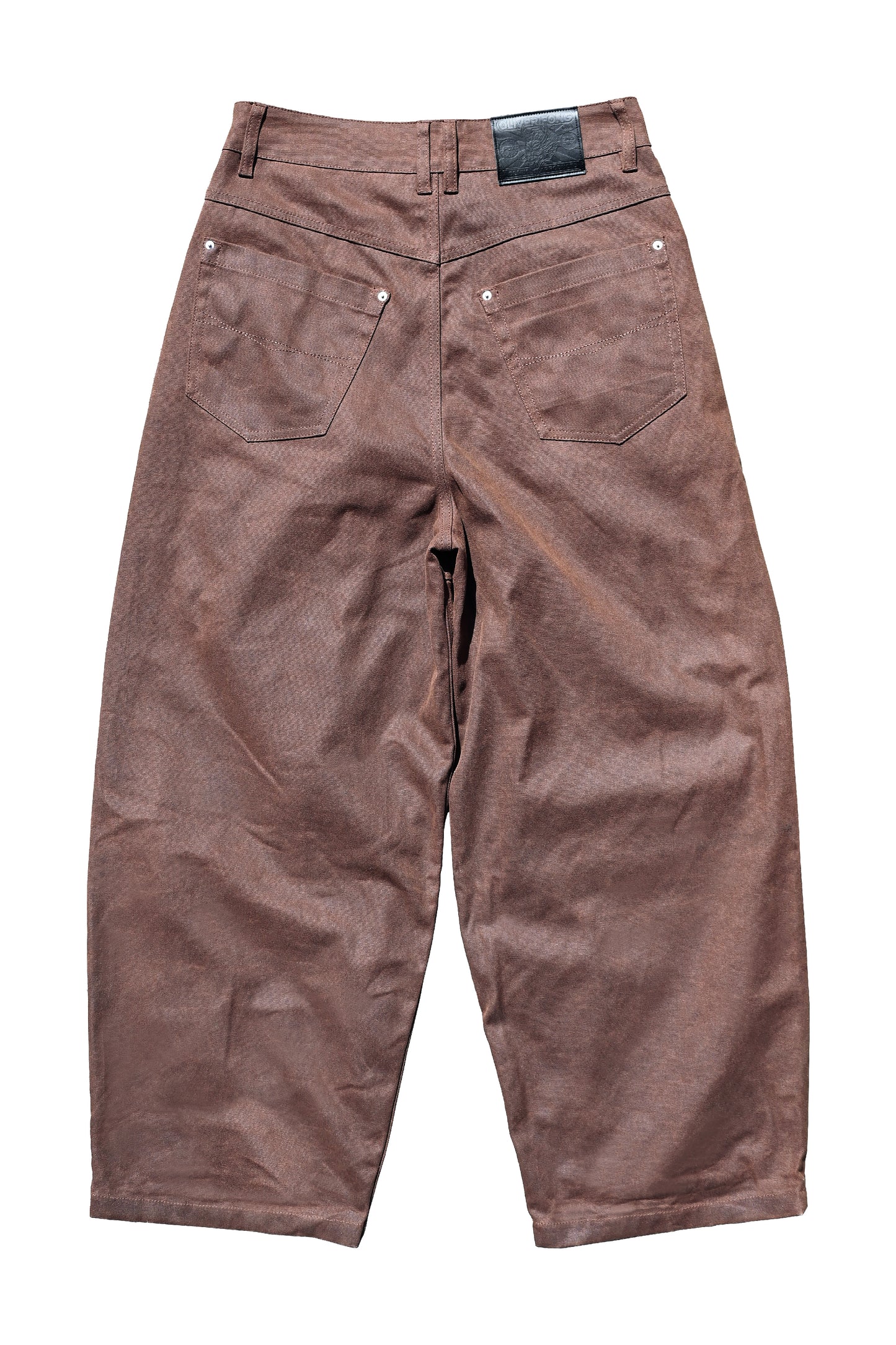 SELLWOOD PLEATED TROUSERS - BROWN