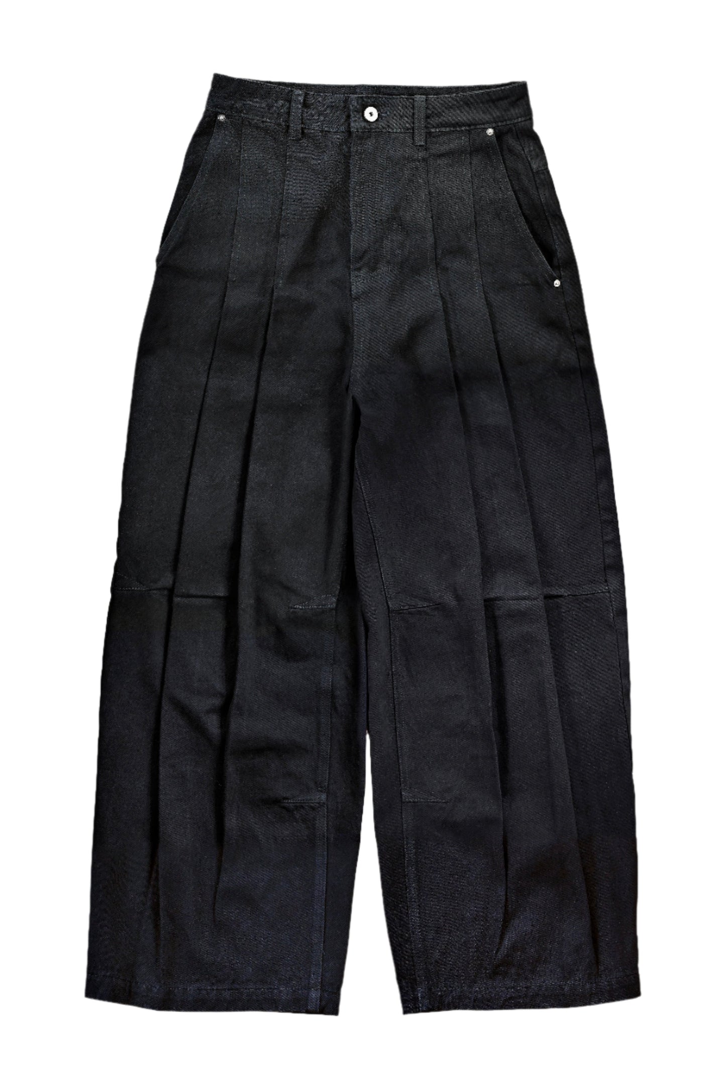 SELEO PLEATED TROUSERS - BLACK